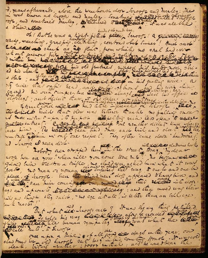 A Christmas Carol Manuscript
