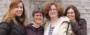 Hadley Dyer, Kathy Stinson, Lena Coakley and Paula Wing