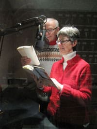 Kathy Stinson reading at the CNIB